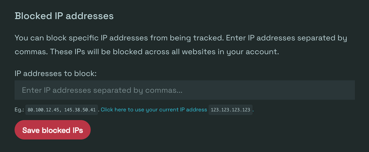 IP address blocking